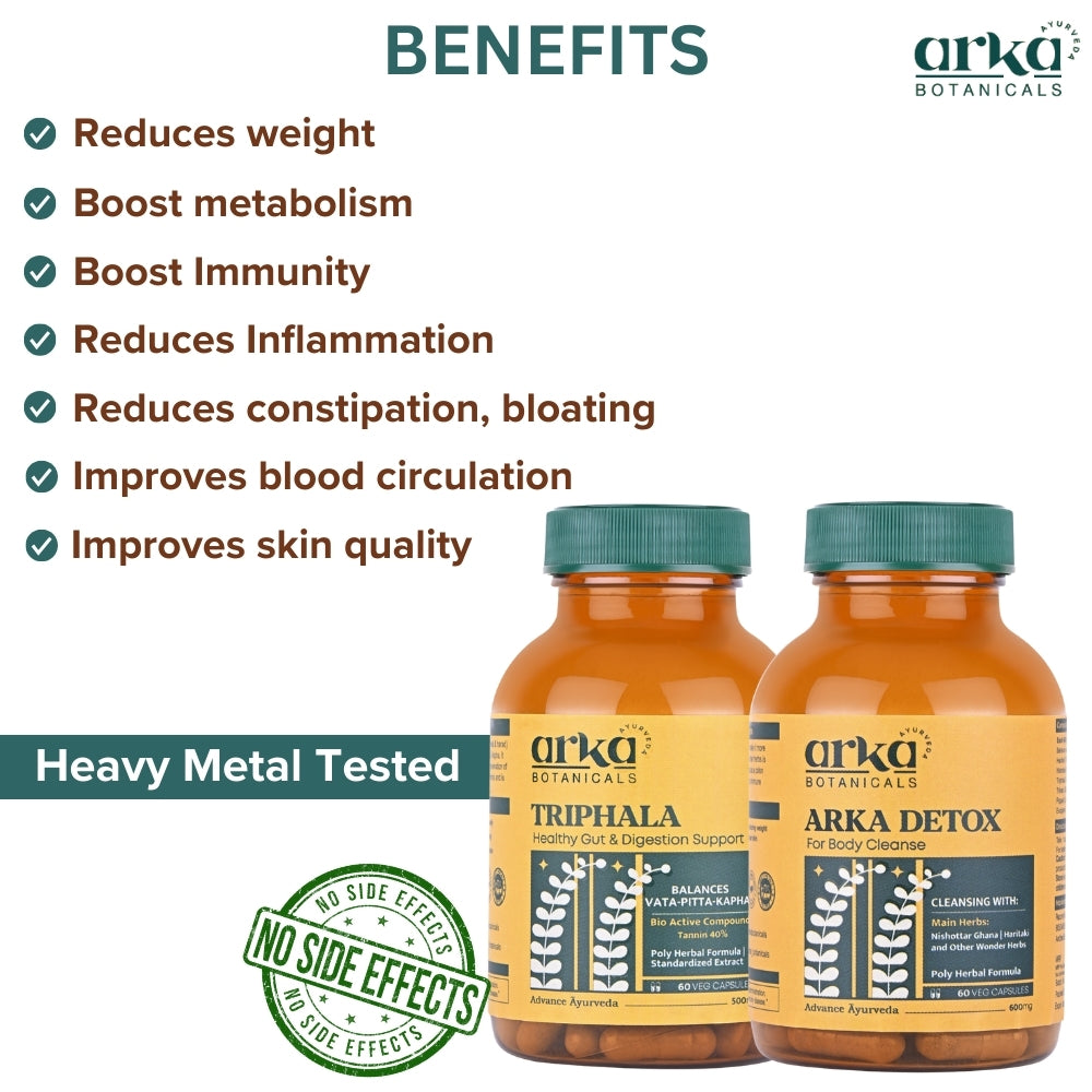 Arka Gut Wellness | Triphala & Arka Detox Combo
