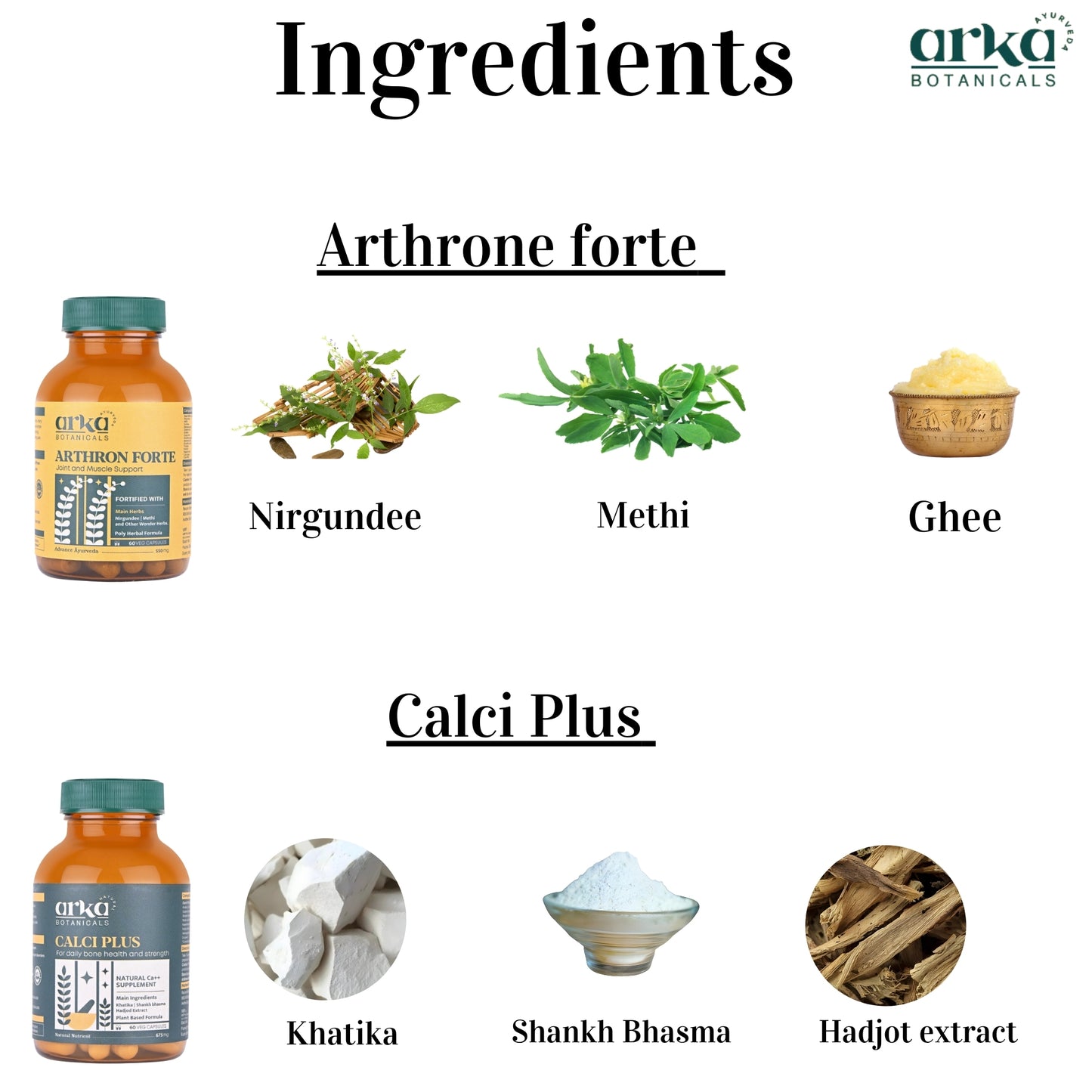 Arka Bone & joint | Calci+ & Arthron Forte
